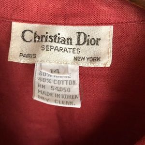 Vintage Christian Dior button up shirt